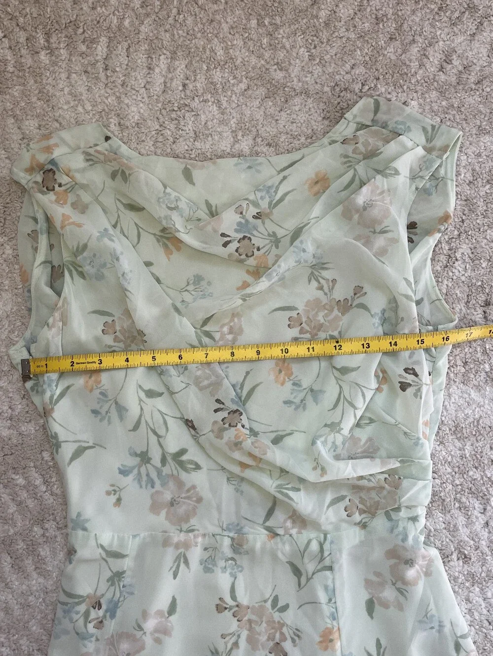 Abercombrie & Fixh NWT Sleeveless Floral Cowl Back Maxi Dress - Mint Size M